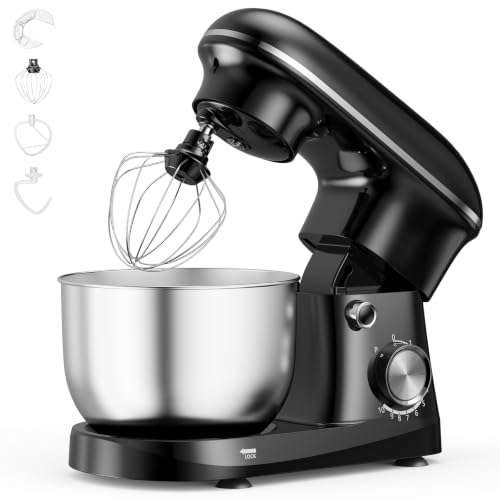 OLIXIS 4.2 Qt Stand Mixer, 10-Speed Tilt-Head Electric Mixer for Baking