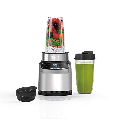 Ninja Nutri-Blender Pro with Auto-iQ | For Smoothies, Shakes, Frozen Drinks, Salsa, Dips | (2) 24-oz. To-Go Cups & Spout