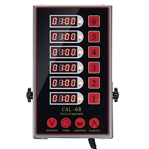 YOOYIST Precision Kitchen Timers for Cooking – 6 Channel Commercial Kitchen Timer Restaurant Kitchen Supplies – Stainles