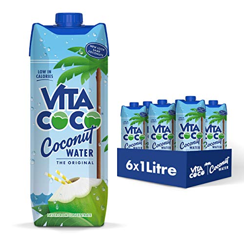 Vita Coco Coconut Water, Pure Original, Refreshing Coconut Taste, Natural Electrolytes, Vital Nutrients, 33.8 Oz (Pack o