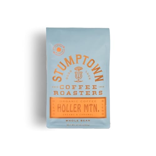 Stumptown Coffee Roasters, Medium Roast Organic Whole Bean Coffee, 100% Arabica Coffee - Holler Mountain 12 Ounce Bag wi