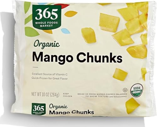 365 by Whole Foods Market, Organic Mango Chunks, 10 oz, (Frozen)