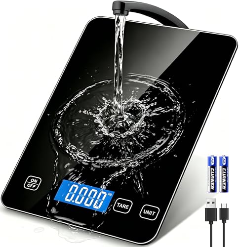 Food Kitchen Scale, Digital Food Scale 33lb/15kg Digital Kitchen Scale Precisely Measures Grams and Ounces for Meal Prep