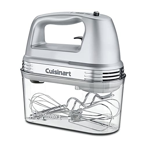 Cuisinart HM-90BCS Power Advantage Plus 9-Speed Handheld Mixer with Storage Case, Brushed Chrome