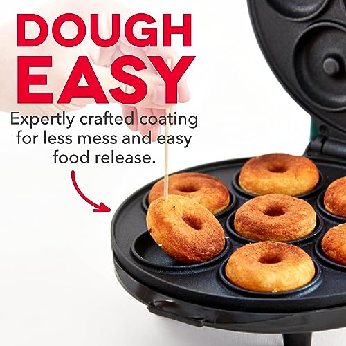 Mini Donut Timer DASH Mini Donut Maker Machine for Kid-Friendly Breakfast, Snacks, Dess ...