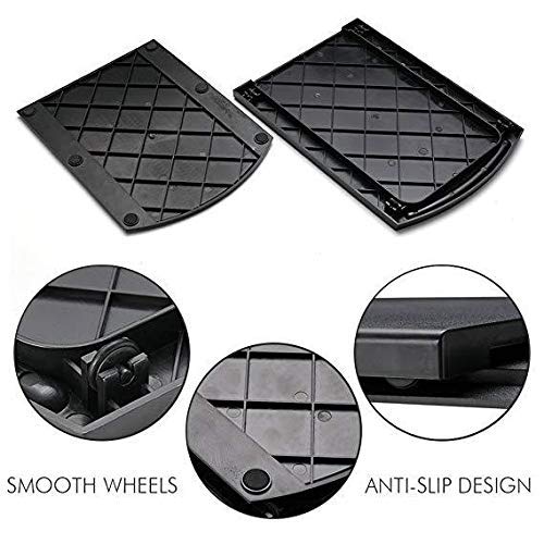 HauSun Handy Sliding tray Sliding Tray Mat for Coffee Maker,Kitchen Appliance Moving Caddy,Countertop Stoage for Air Fryer, Blender, Stand Mixer,Food Processors,2 Sets