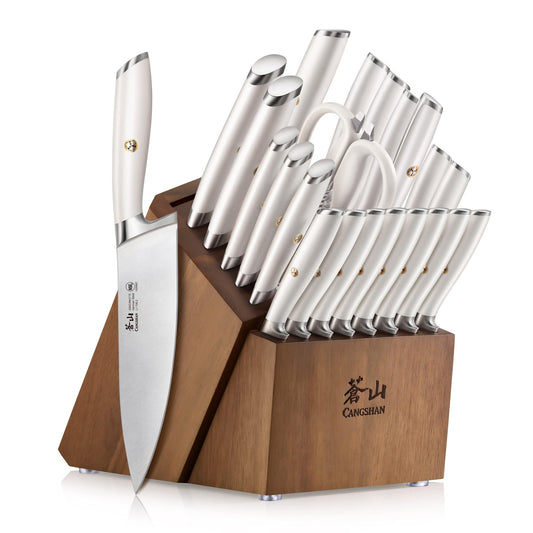 Cangshan L1 Series 23-Piece Classic Knife Block Set, Forged German Steel, 1027549