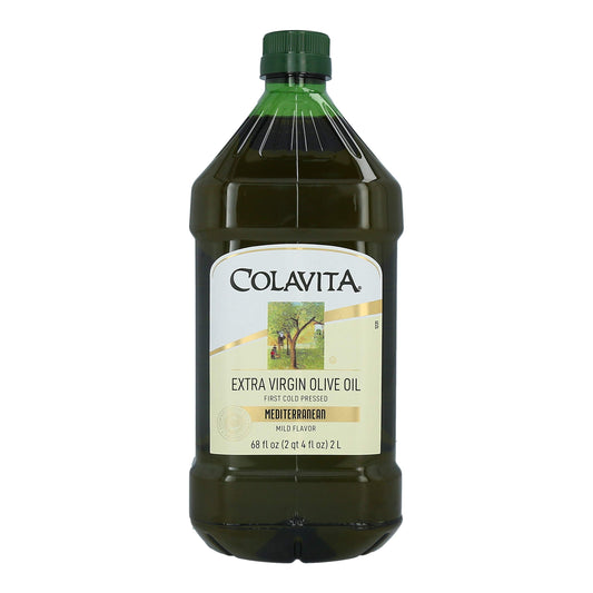 Mediterranean Extra Virgin Olive Oil, 68 Oz Plastic Jug - Cold Pressed Italian Import by Colavita