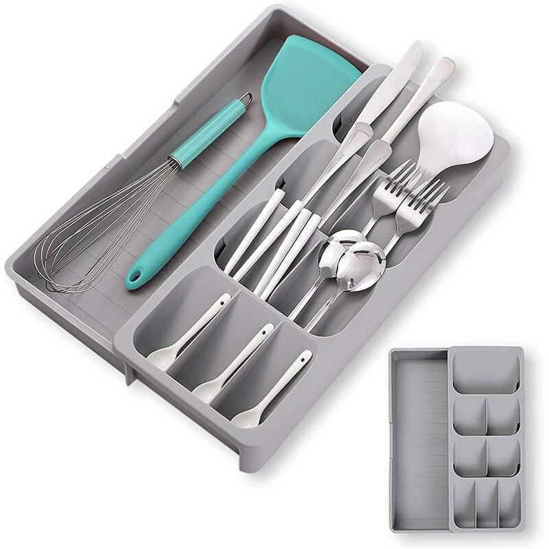Compact Multi-Functional Kitchen Organizer: Utensil, Spice, and Cutlery Holder