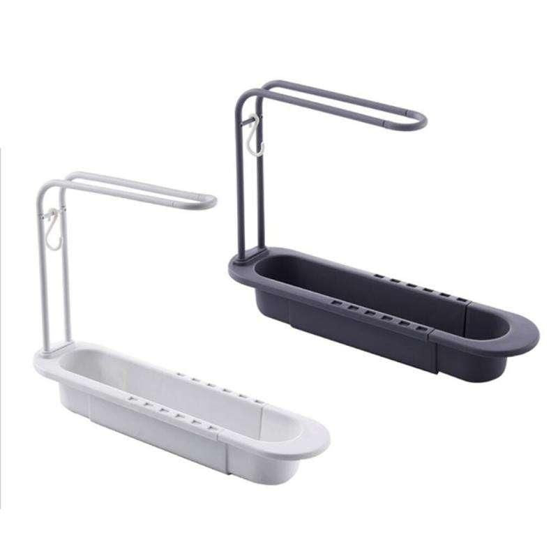 Expandable Kitchen Sink Organizer – Space-Saving Drainer Rack with Towel Holder