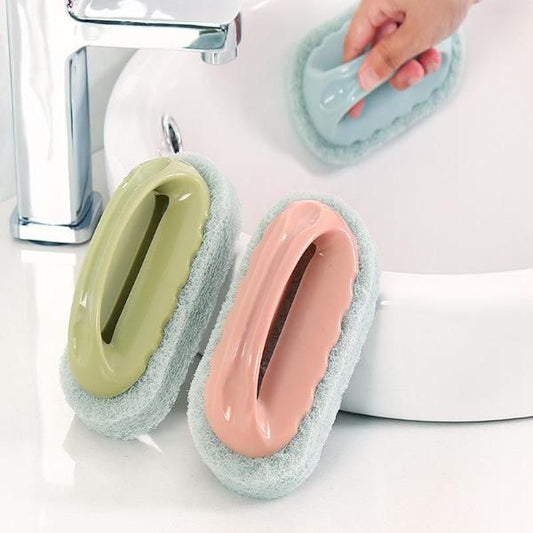 Multi-Purpose Sponge Brush for Glass, Kitchen, and Bathroom Cleaning