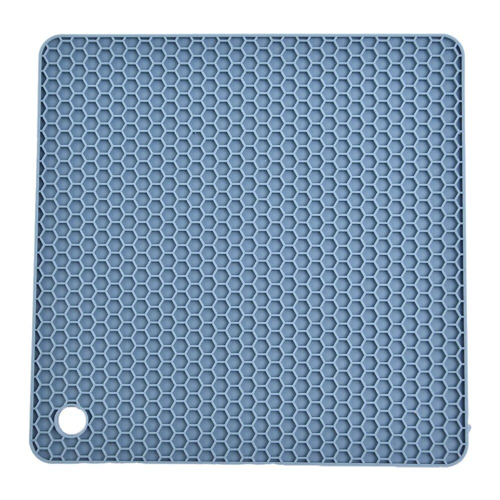 Heat-Resistant Silicone Placemat - Non-Slip Square Table Mat for Kitchen