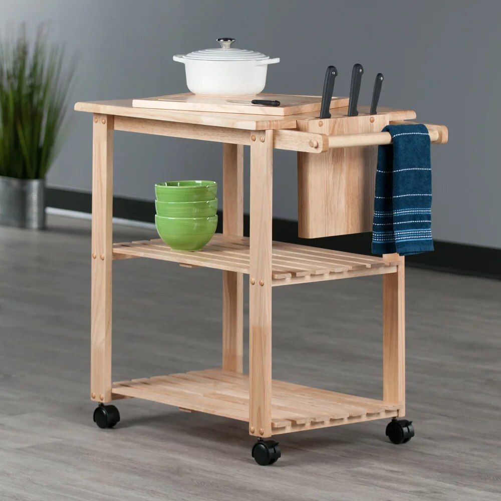 2023 Winsome Wood Mario Utility Kitchen Cart