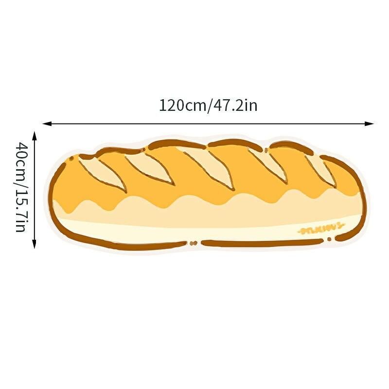 Charming Cartoon Bread Kitchen and Living Room Mat