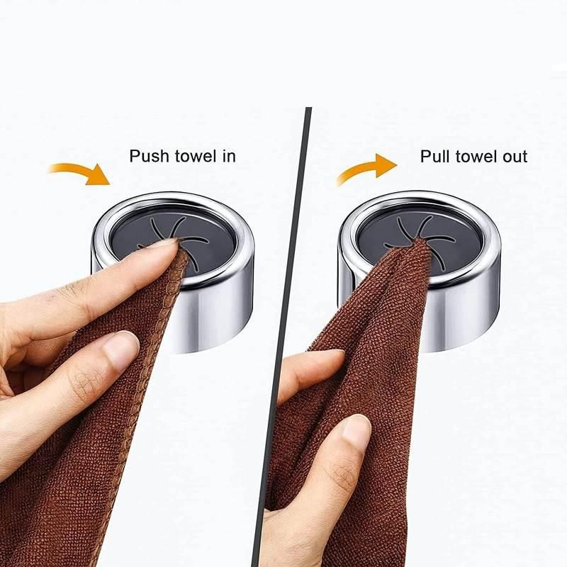 Compact Multi-Purpose Kitchen Hook: Non-Punch, Reusable Cloth & Glove Holder