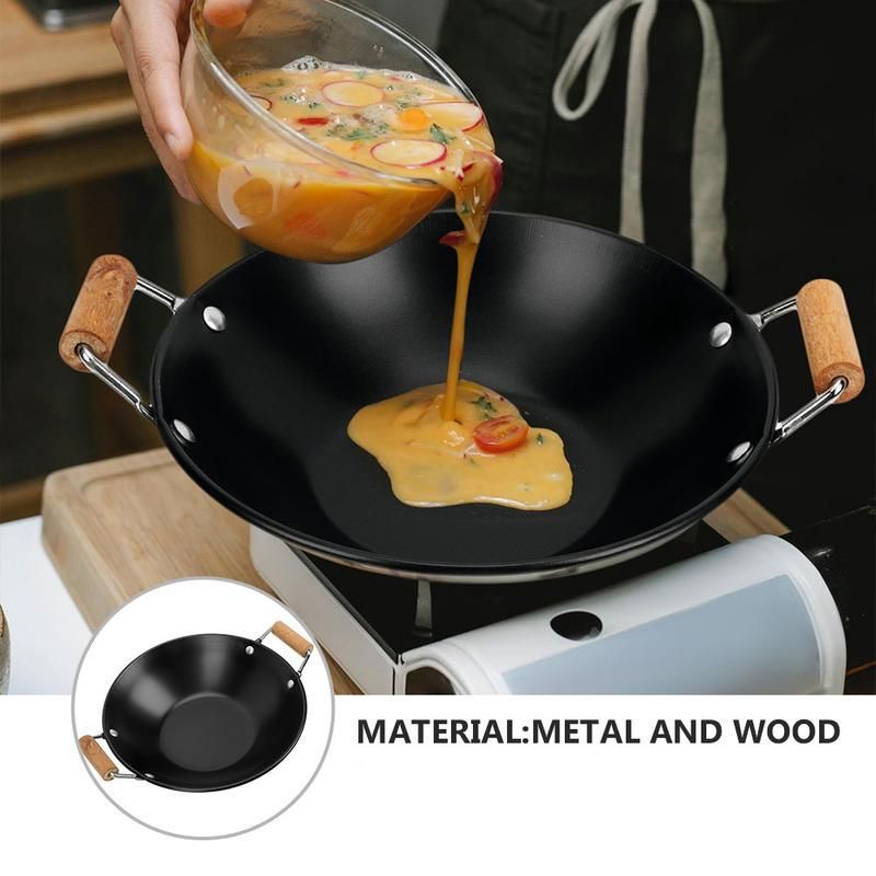 Versatile Stainless Steel Cooking Wok