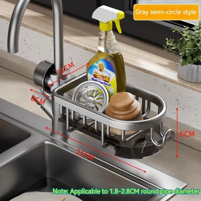 Kitchen Faucet Rack Perforation-Free Sink Rag