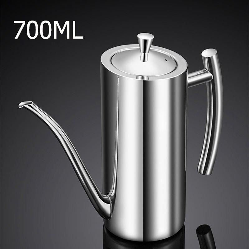 Stainless Steel No-Drip Oil and Vinegar Dispenser: Sleek, Eco-Friendly Kitchen Essential