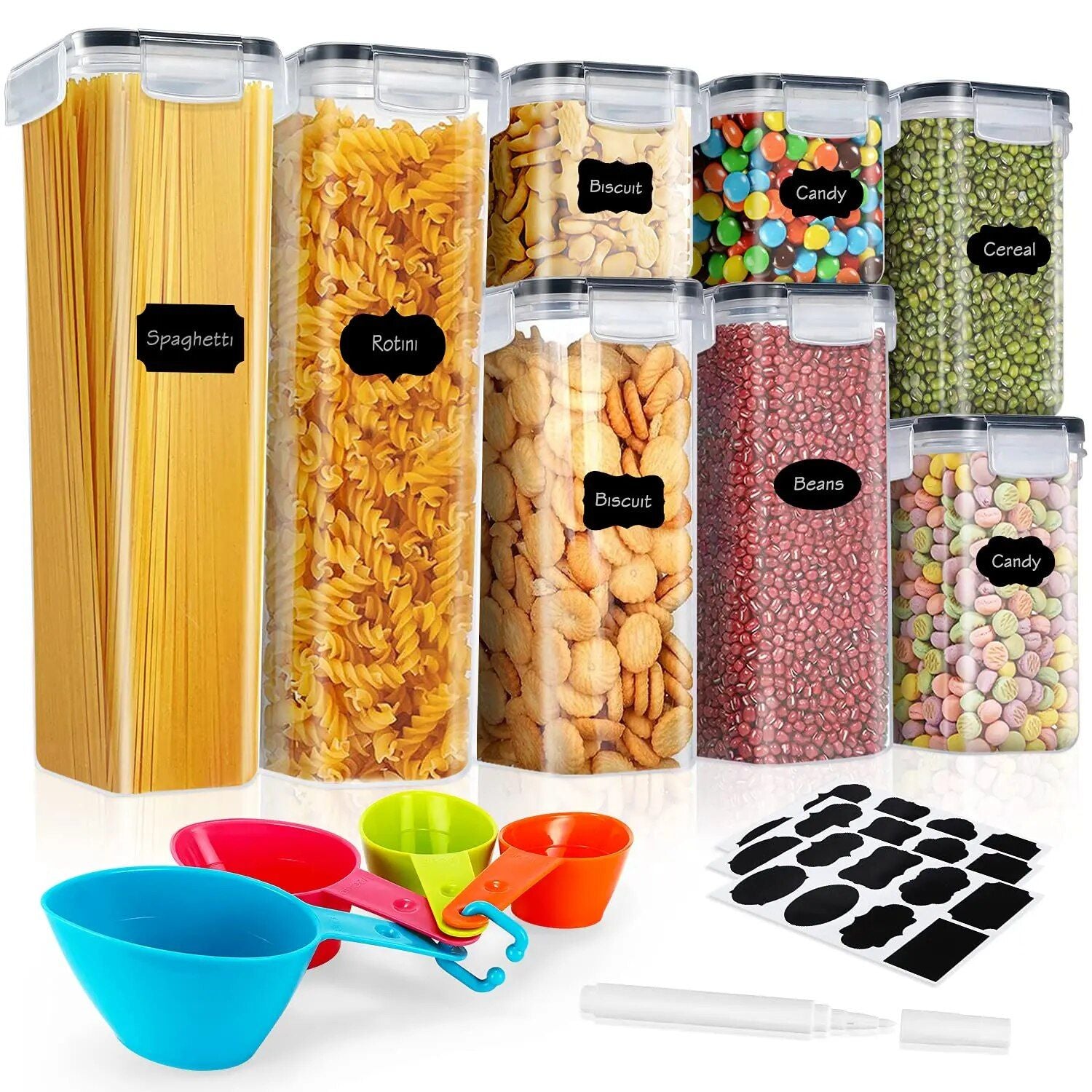 Modern 8-Piece Kitchen Storage Container Set