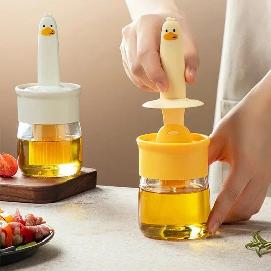 Versatile Silicone Oilbrush Bottle for Kitchen and BBQ