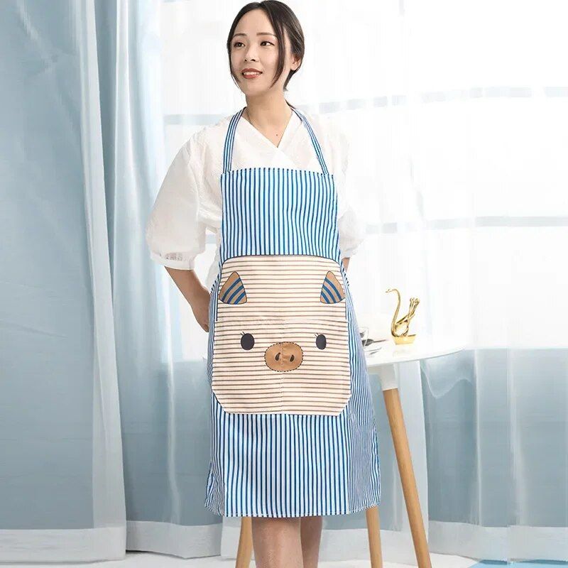 Cheerful Cartoon Waterproof Kitchen Apron