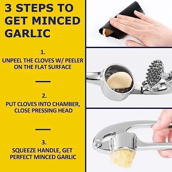 Kitchen Premium Garlic Press Easy to Squeeze