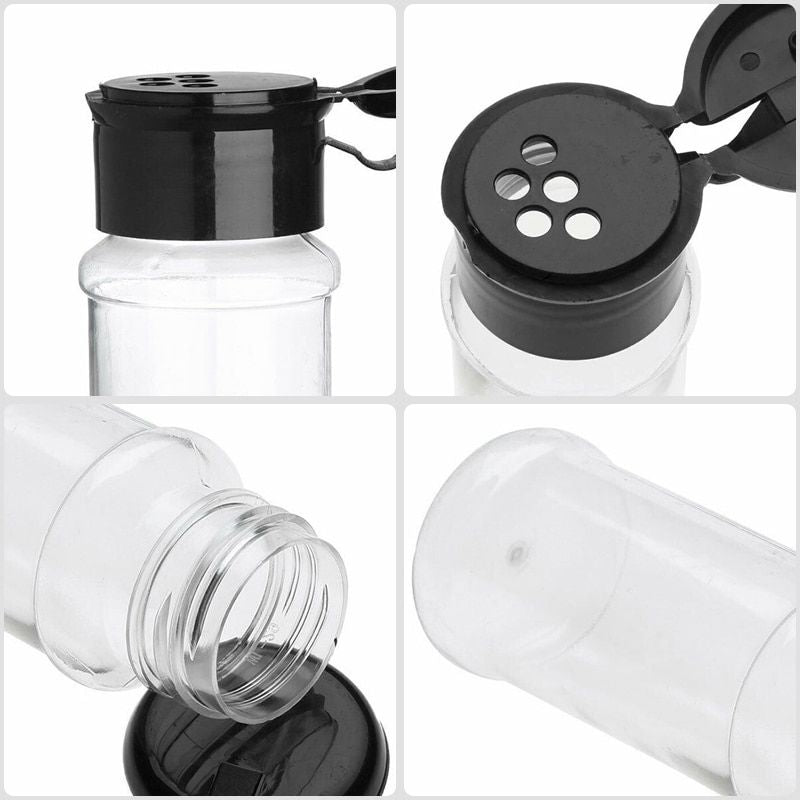 Eco-Friendly 100ML Spice & Condiment Shaker Jars - Perfect for Kitchen Organization
