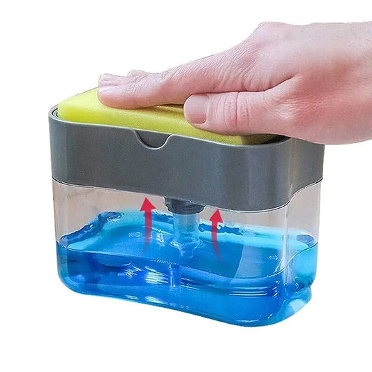 Efficient Kitchen Soap Dispenser with Sponge Holder