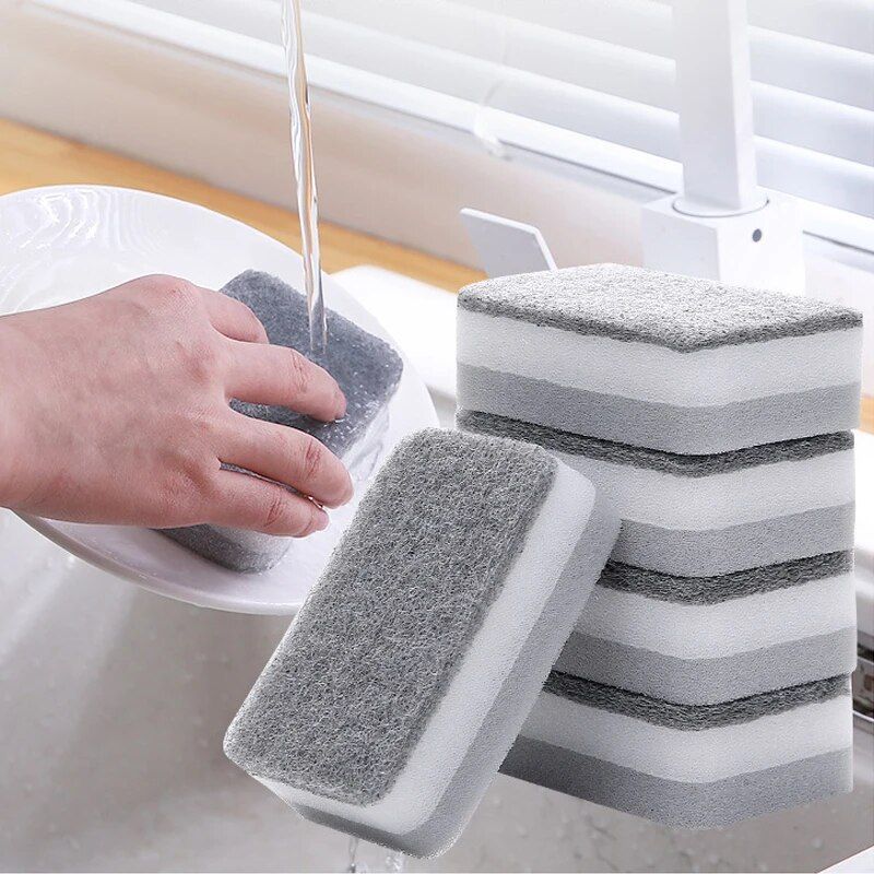 Double-Sided Multi-Purpose Kitchen Sponge Scouring Pads