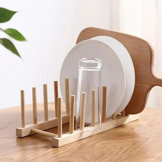 Bamboo Dish Rack - Elegant and Eco-Friendly Kitchen Organizer