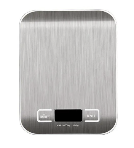 Compact Waterproof Stainless Steel Kitchen Scale for Baking and Food Measurement