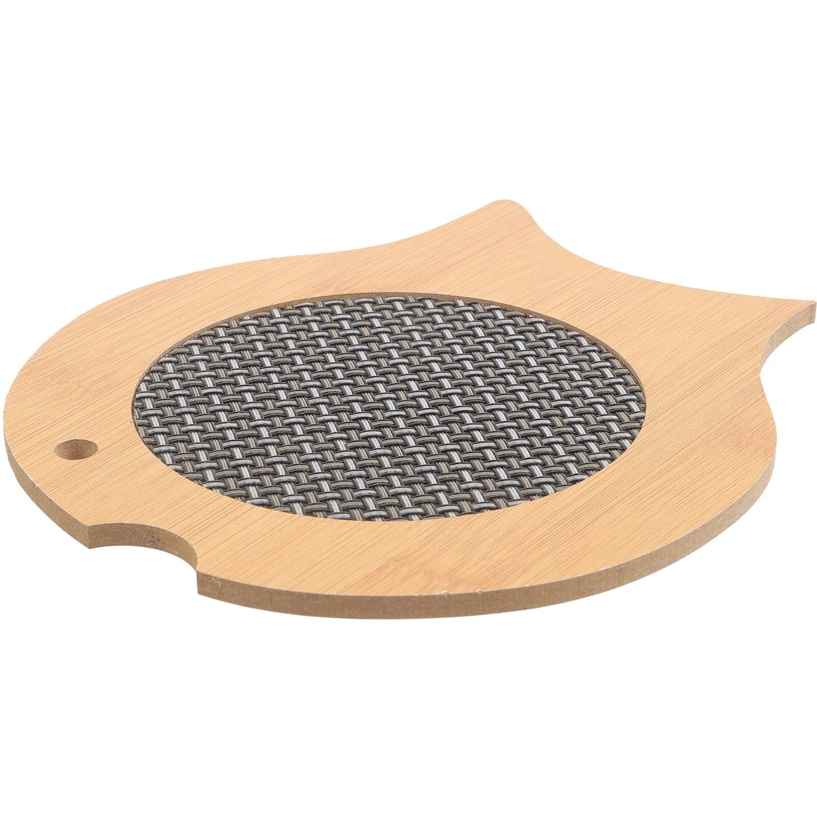 Bamboo Multi-Purpose Trivets for Kitchen and Dining - Round Classic Style Coasters and Hot Pot Holders