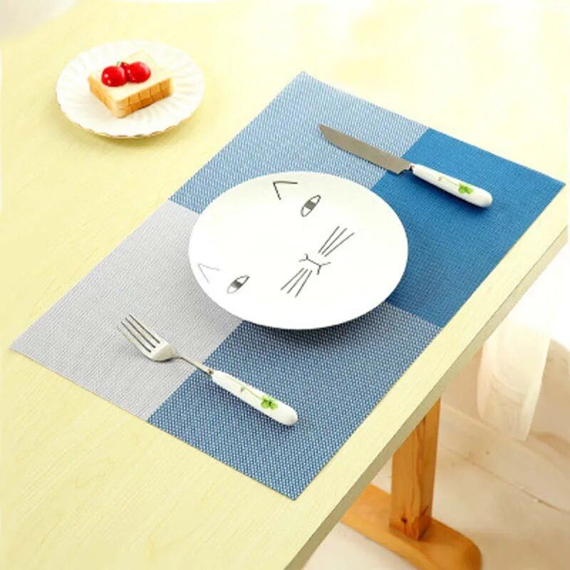 Elegant Modern PVC Placemat for Dining - Eco-Friendly, Stocked Kitchen Mat