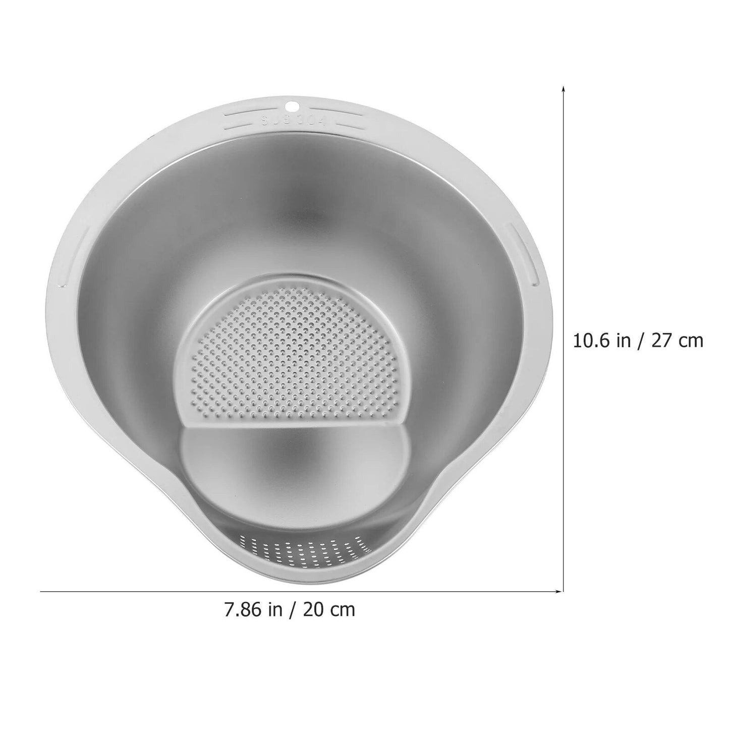 Multi-Use Stainless Steel Kitchen Strainer and Washing Basin
