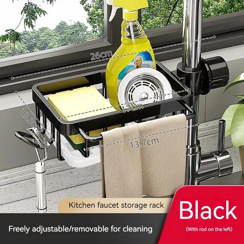 Kitchen Faucet Rack Perforation-Free Sink Rag