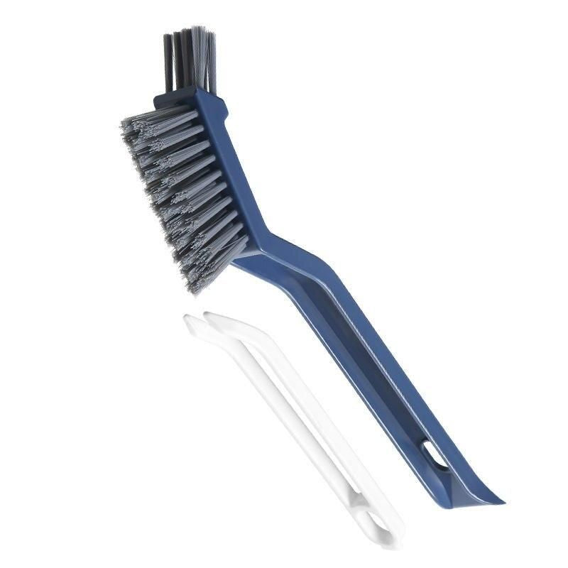 Versatile 2-in-1 Bathroom and Kitchen Gap Cleaning Brush