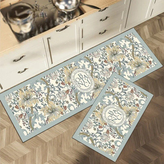 Floral Nordic Kitchen & Living Room Rug