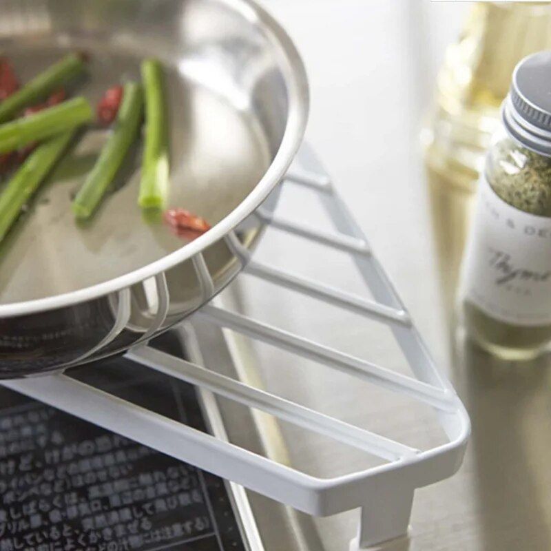 Compact Iron Kitchen Storage Rack - Seasoning Jar & Dish Organizer