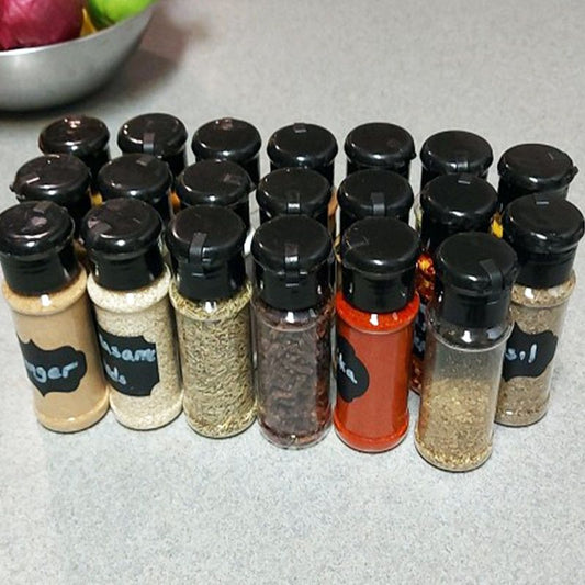 Eco-Friendly 100ML Spice & Condiment Shaker Jars - Perfect for Kitchen Organization