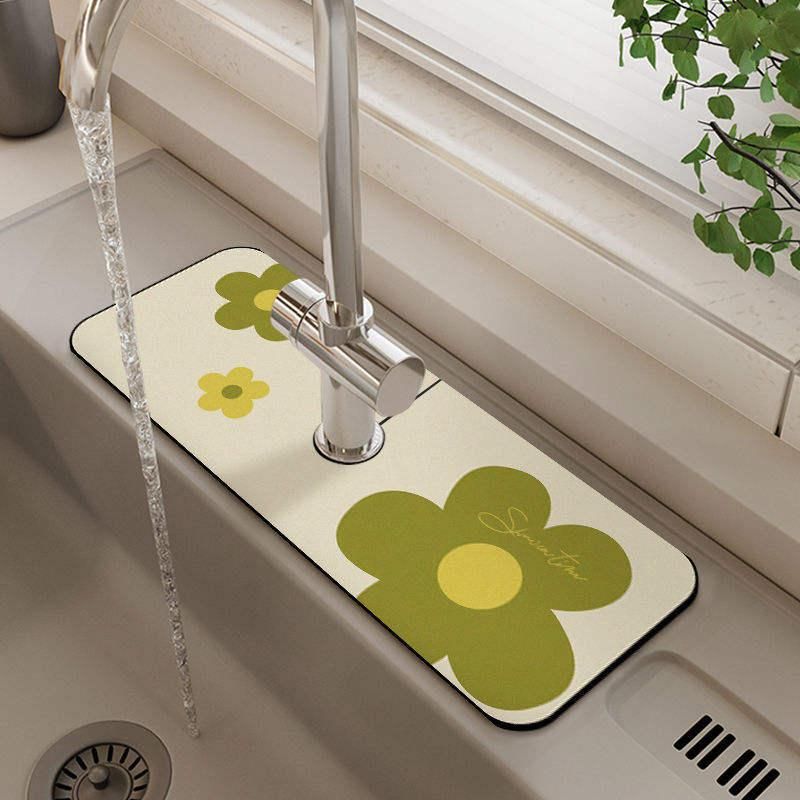Eco-Friendly Diatom Mud Absorbent Mat for Kitchen and Bathroom