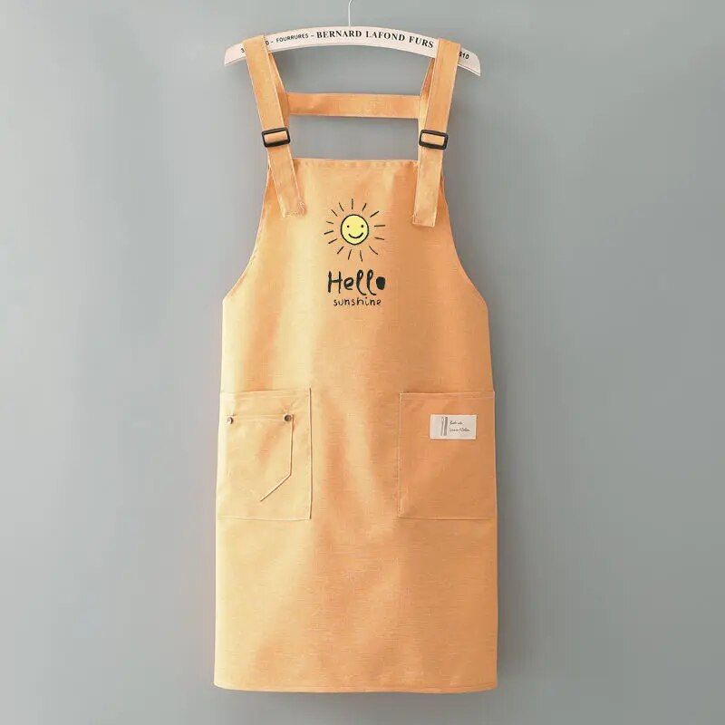 Korean-Style Waterproof Cooking Apron