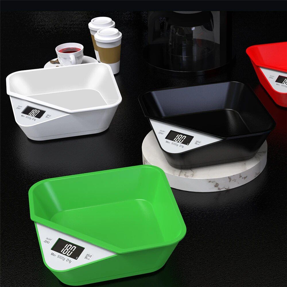 Smart Digital Kitchen & Pet Food Scale with LED Display