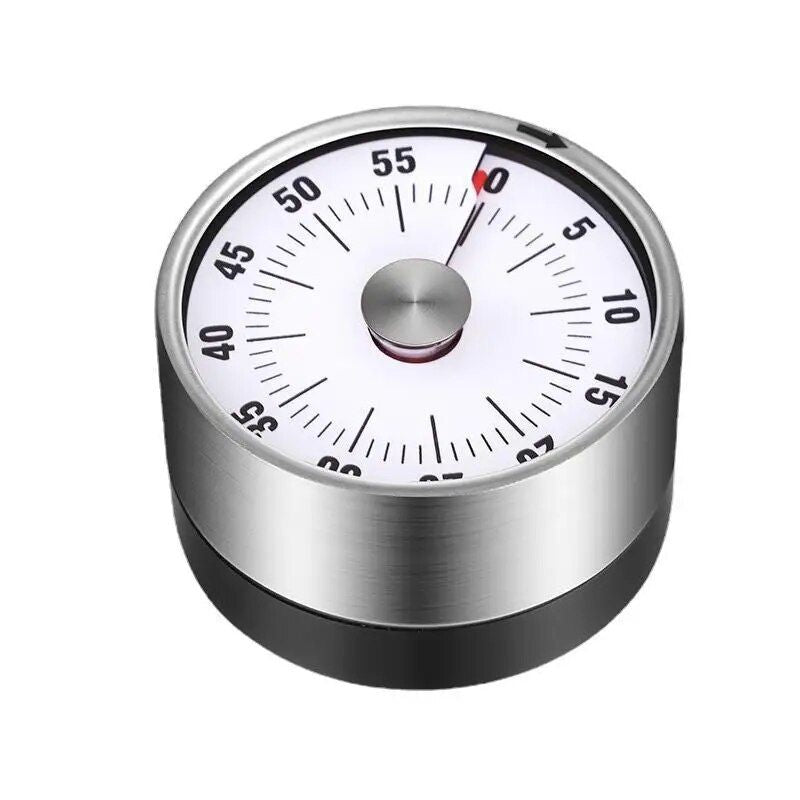 Visual 60-Minute Kitchen & Study Timer - Magnetic, Mechanical Stopwatch with Alarm